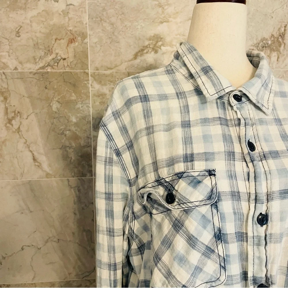 True Religion Plaid Button Up Long Sleeve Shirt